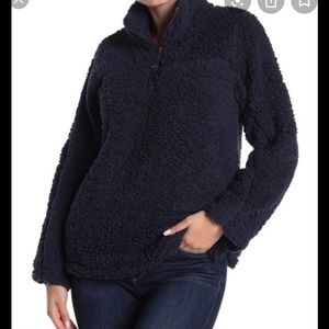 Elodie Half Zip Faux Shearling Pullover